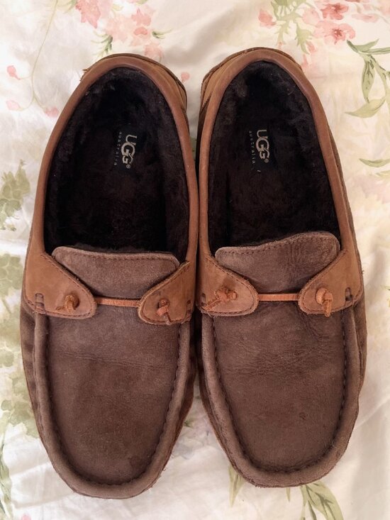 Ugg Sheepskin Lined Suede Slipper main image 6